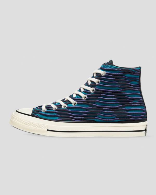 Converse Chuck 70 Wavy Knit Vysoké Tenisky Modre | CV-124ESD