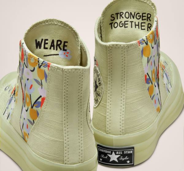 Converse Chuck 70 We Are Stronger Together Vysoké Tenisky Olivovo Zelená Čierne | CV-630KMN