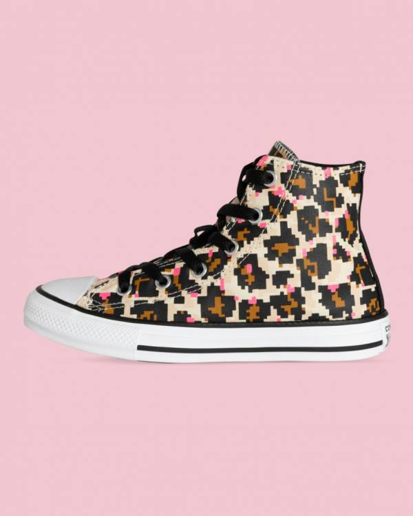 Converse Chuck Taylor All Star Animal Print Vysoké Tenisky Čierne | CV-593OED