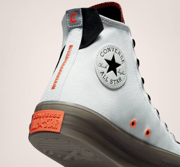 Converse Chuck Taylor All Star CX Stretch Platene Vysoké Tenisky Svetlo Strieborne Čierne Mango | CV-637PLT