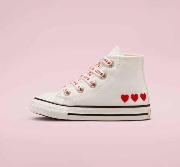 Converse Chuck Taylor All Star Crafted with Love Vysoké Tenisky Biele Červené | CV-571OWC