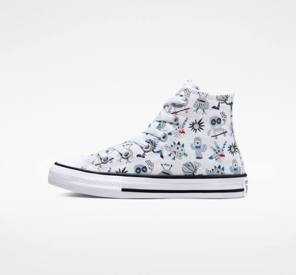 Converse Chuck Taylor All Star Creatures Vysoké Tenisky Biele Siva Modre | CV-123UFE