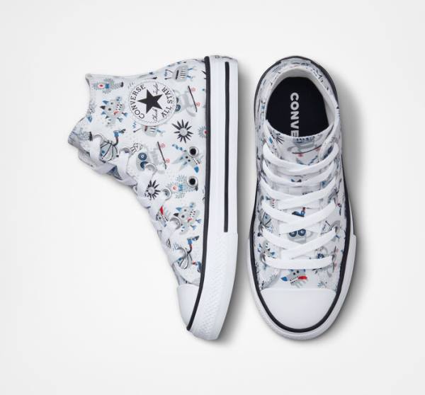 Converse Chuck Taylor All Star Creatures Vysoké Tenisky Biele Siva Modre | CV-123UFE