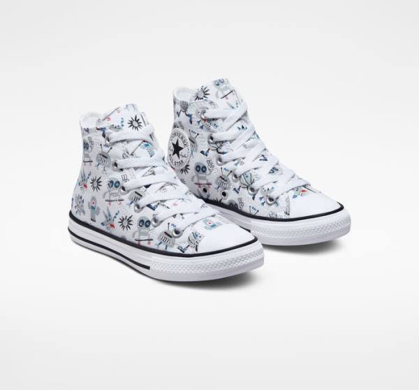 Converse Chuck Taylor All Star Creatures Vysoké Tenisky Biele Siva Modre | CV-123UFE