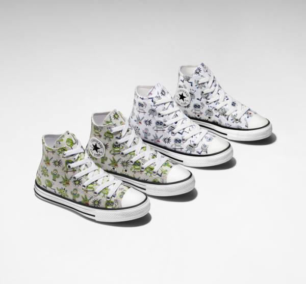 Converse Chuck Taylor All Star Creatures Vysoké Tenisky Biele Siva Modre | CV-123UFE