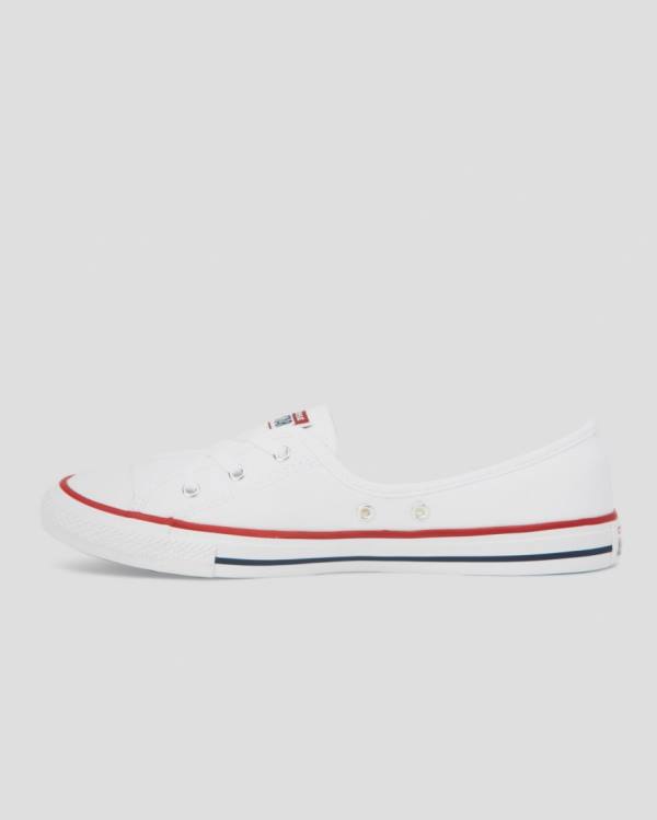 Converse Chuck Taylor All Star Dainty Ballet Cipkovane Slip Nízke Tenisky Biele | CV-204QYS