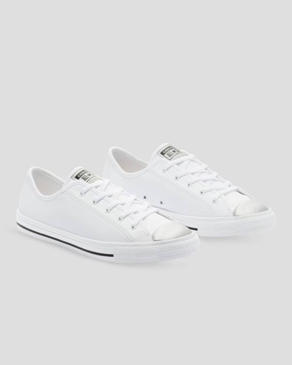 Converse Chuck Taylor All Star Dainty Mono Metallic Nízke Tenisky Biele | CV-578TJW