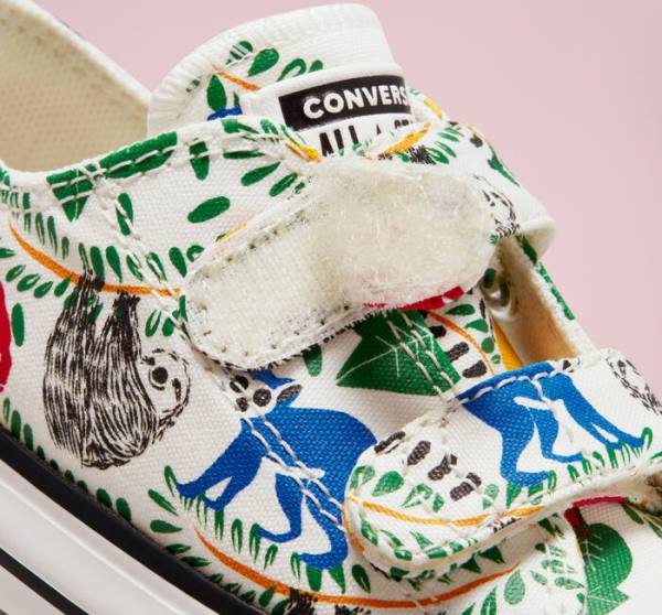 Converse Chuck Taylor All Star Easy-On Multicolored Animals Nízke Tenisky Biele Viacfarebný Čierne | CV-086LFR