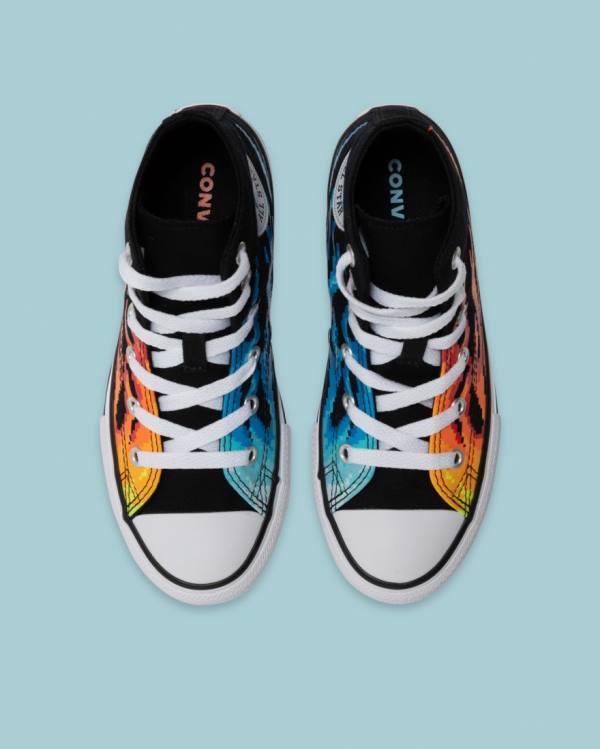 Converse Chuck Taylor All Star Flame Print Vysoké Tenisky Čierne | CV-041AOY