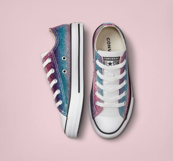 Converse Chuck Taylor All Star Glitter Drip Nízke Tenisky Biele Béžové Biele Nachový | CV-583UBG