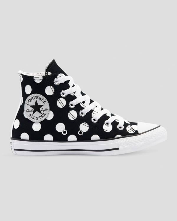 Converse Chuck Taylor All Star Glitter Shine Vysoké Tenisky Čierne | CV-964ISZ