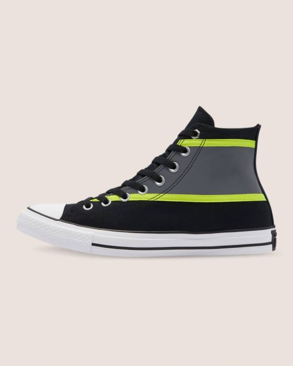 Converse Chuck Taylor All Star Hi-Vis Vysoké Tenisky Čierne Siva | CV-607KAW