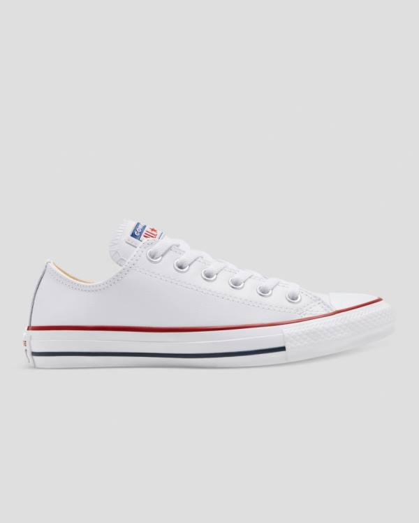 Converse Chuck Taylor All Star Kozene Nízke Tenisky Biele | CV-325FLN