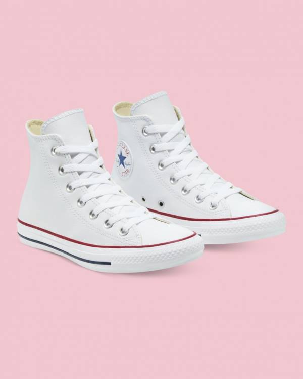 Converse Chuck Taylor All Star Kozene Vysoké Tenisky Biele | CV-126FIT