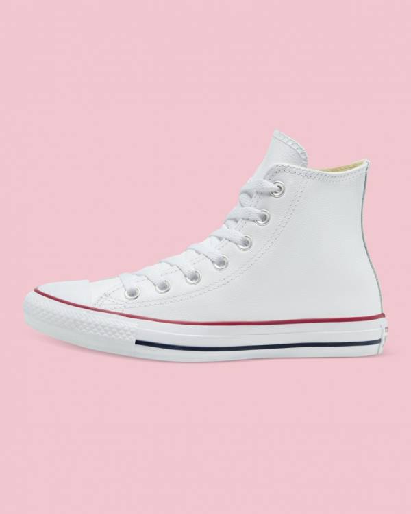 Converse Chuck Taylor All Star Kozene Vysoké Tenisky Biele | CV-126FIT