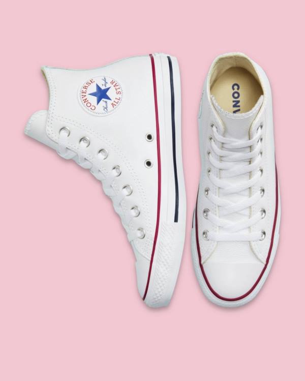 Converse Chuck Taylor All Star Kozene Vysoké Tenisky Biele | CV-126FIT