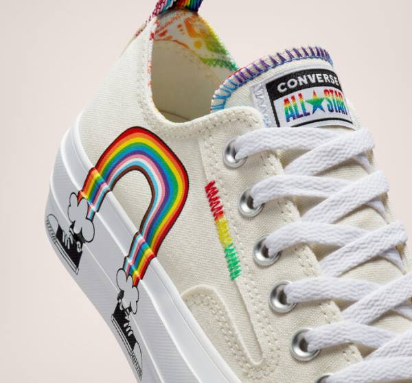 Converse Chuck Taylor All Star Lift Platforme Pride Nízke Tenisky Červené | CV-130BOF