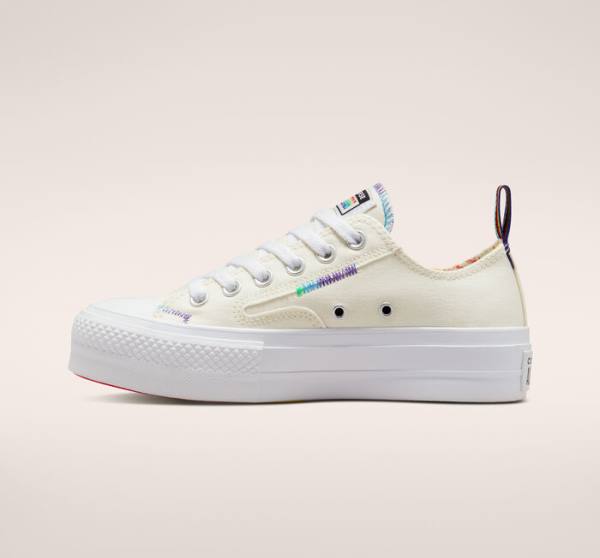 Converse Chuck Taylor All Star Lift Platforme Pride Nízke Tenisky Červené | CV-213IWE