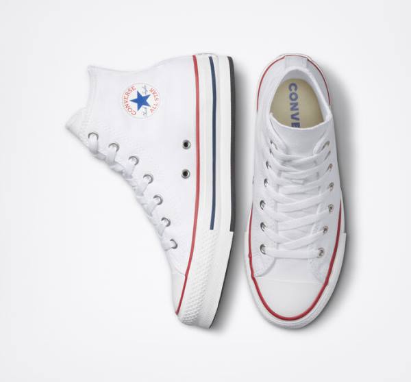 Converse Chuck Taylor All Star Lift Platforme Vysoké Tenisky Biele Tmavo Červené Námornícka Modrá | CV-780HKB