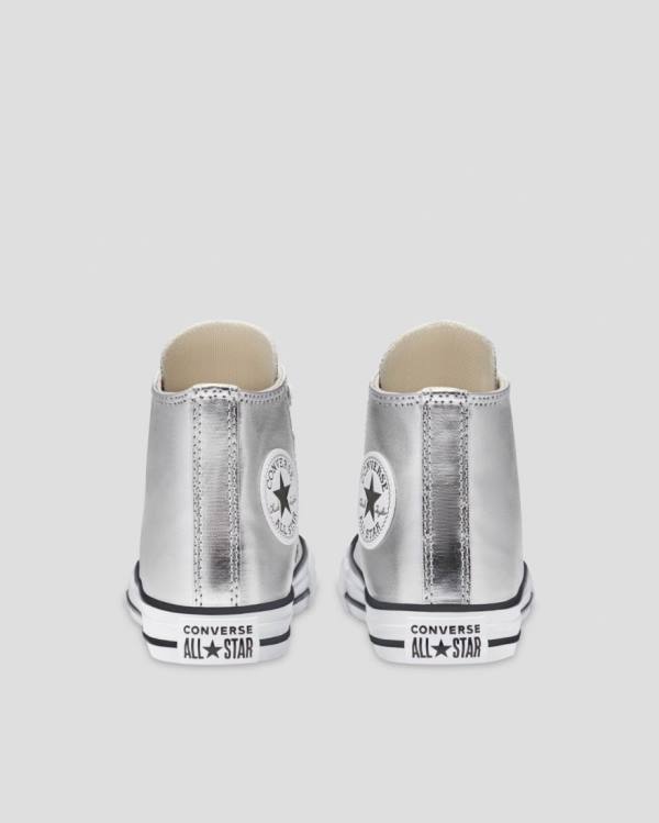 Converse Chuck Taylor All Star Metallic Vysoké Tenisky Strieborne | CV-013ISL