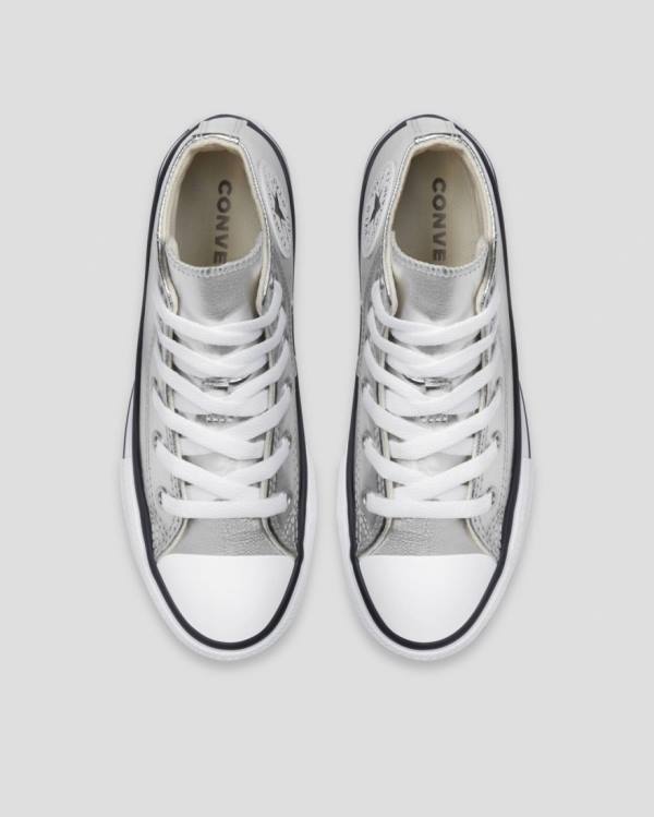 Converse Chuck Taylor All Star Metallic Vysoké Tenisky Strieborne | CV-013ISL