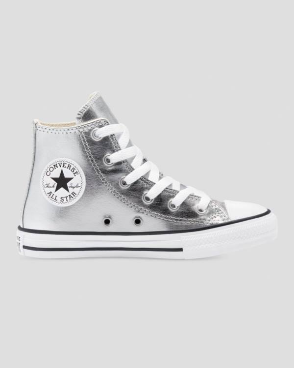 Converse Chuck Taylor All Star Metallic Vysoké Tenisky Strieborne | CV-013ISL