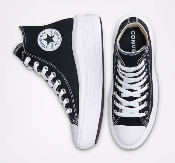 Converse Chuck Taylor All Star Move Platforme Vysoké Tenisky Čierne Béžové Biele | CV-341MCW