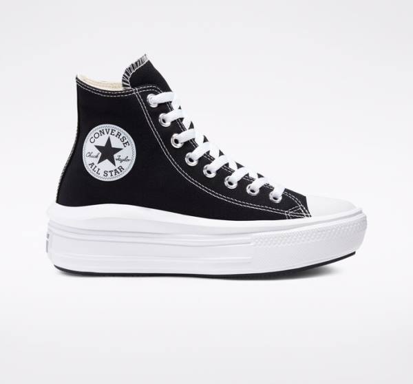 Converse Chuck Taylor All Star Move Platforme Vysoké Tenisky Čierne Béžové Biele | CV-341MCW