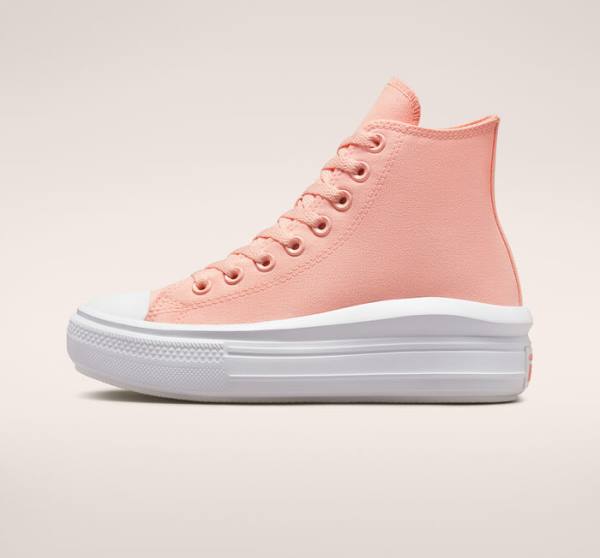 Converse Chuck Taylor All Star Move Platforme Platene Vysoké Tenisky Ruzove Biele Ruzove | CV-419UNE