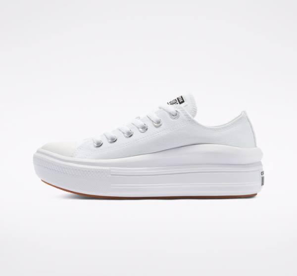 Converse Chuck Taylor All Star Move Platforme Nízke Tenisky Biele Biele Biele | CV-480OUC