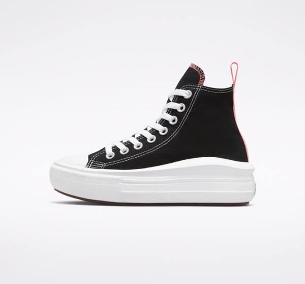 Converse Chuck Taylor All Star Move Platforme Vysoké Tenisky Čierne Ruzove Svetlo Modre Biele | CV-674SDR