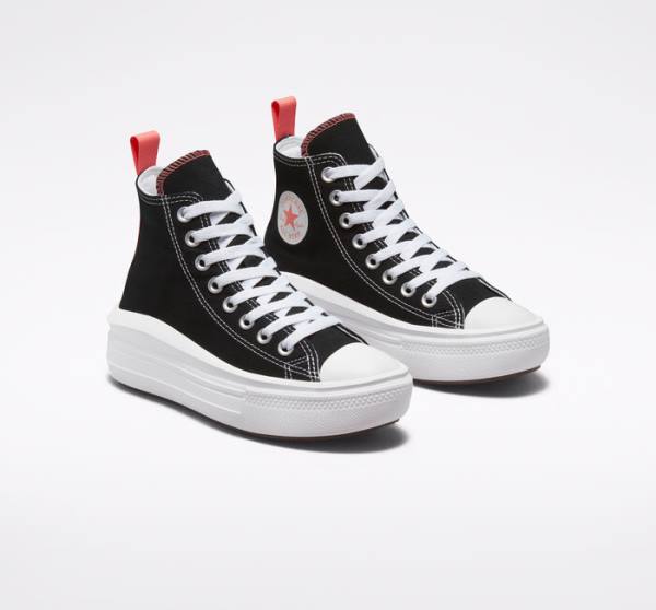 Converse Chuck Taylor All Star Move Platforme Vysoké Tenisky Čierne Ruzove Svetlo Modre Biele | CV-674SDR