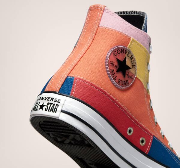 Converse Chuck Taylor All Star Patchwork Vysoké Tenisky Modre Ruzove | CV-548BWH