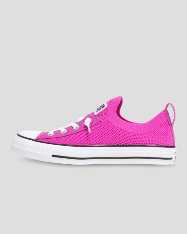 Converse Chuck Taylor All Star Shoreline Knit Slip Nízke Tenisky Ruzove | CV-689XDU