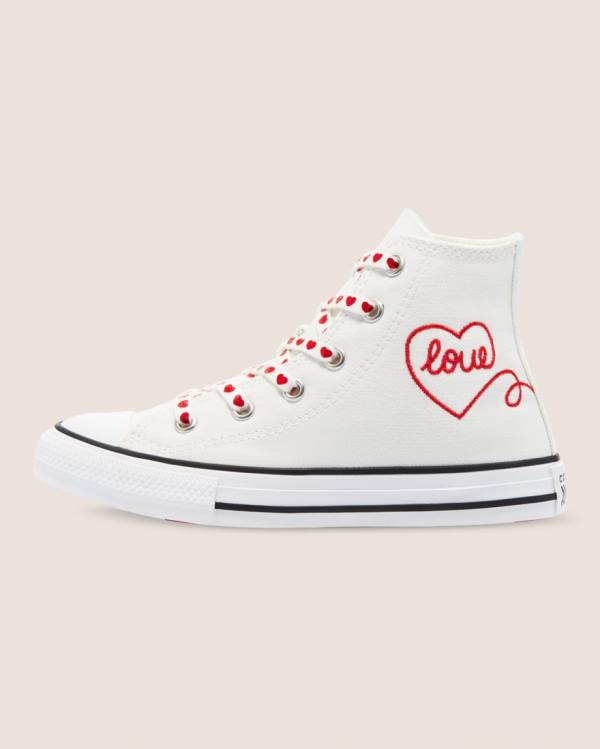 Converse Chuck Taylor All Star Street Love Thread Vysoké Tenisky Biele | CV-619EMI