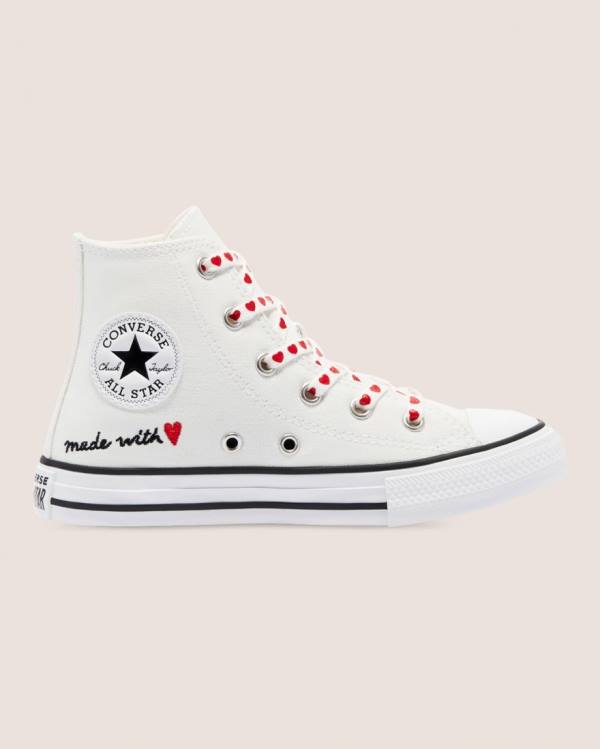 Converse Chuck Taylor All Star Street Love Thread Vysoké Tenisky Biele | CV-619EMI