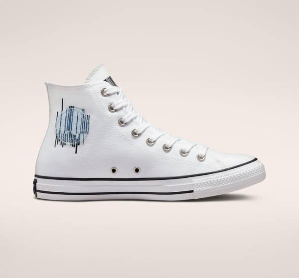 Converse Chuck Taylor All Star Translucent Barcode Vysoké Tenisky Biele Čierne Biele | CV-259LHI