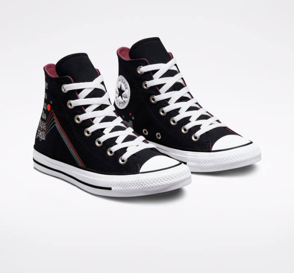 Converse Chuck Taylor All Star You Are On The Right Path Vysoké Tenisky Čierne Biele | CV-719UHF