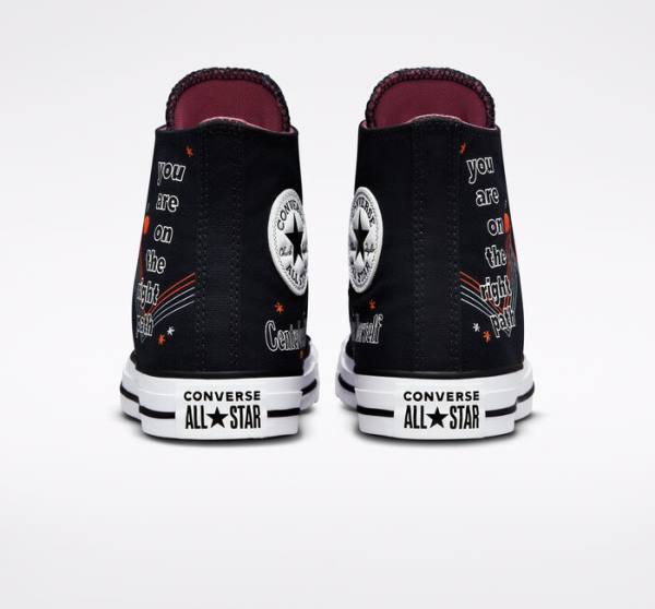 Converse Chuck Taylor All Star You Are On The Right Path Vysoké Tenisky Čierne Biele | CV-719UHF