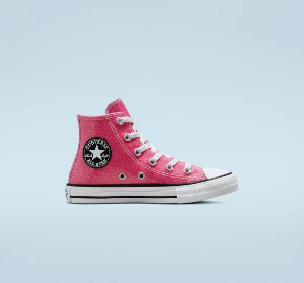 Converse Chuck Taylor All Star Zimná Glitter Vysoké Tenisky Ruzove Čierne Biele | CV-083HXQ