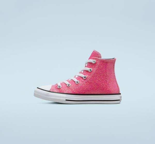 Converse Chuck Taylor All Star Zimná Glitter Vysoké Tenisky Ruzove Čierne Biele | CV-083HXQ