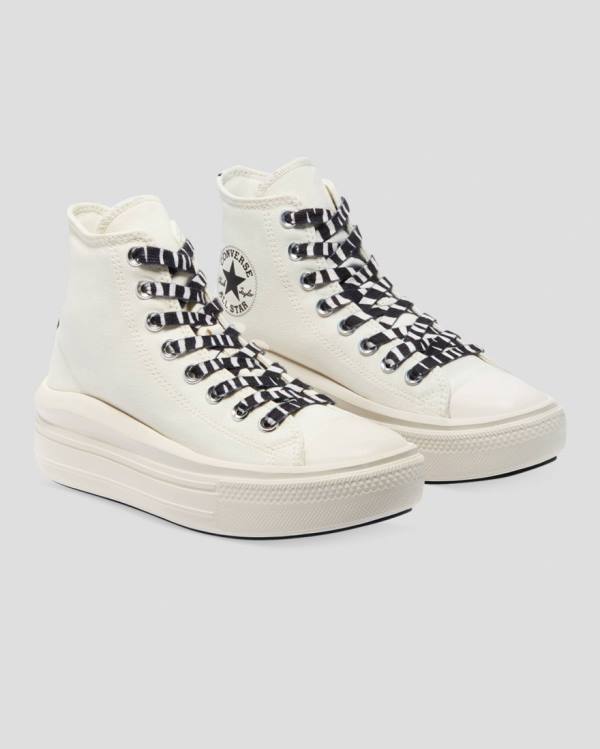 Converse Chuck Taylor Move Zebra Print Platforme Vysoké Tenisky Béžové | CV-935STL