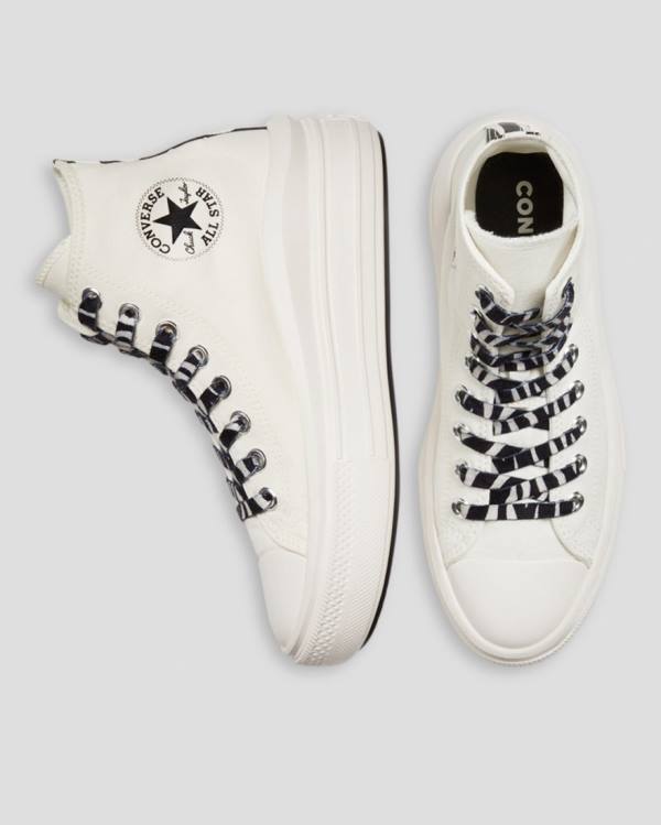 Converse Chuck Taylor Move Zebra Print Platforme Vysoké Tenisky Béžové | CV-935STL