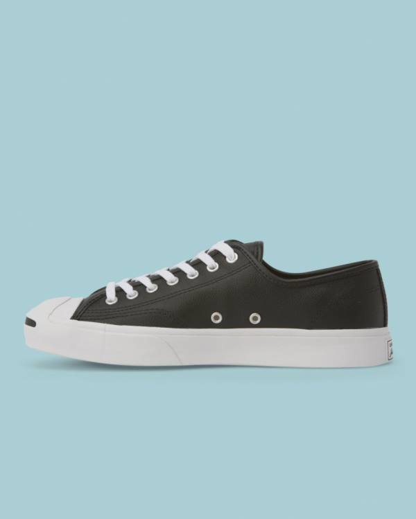 Converse Jack Purcell Foundational Kozene Nízke Tenisky Čierne | CV-596SQE