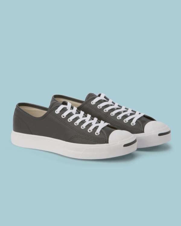 Converse Jack Purcell Foundational Kozene Nízke Tenisky Čierne | CV-596SQE