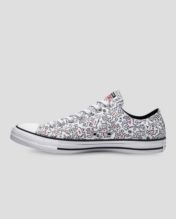 Converse Keith Haring Chuck Taylor All Star Nízke Tenisky Biele Čierne Červené | CV-312ZQU