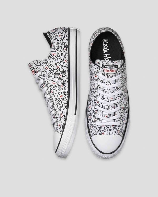 Converse Keith Haring Chuck Taylor All Star Nízke Tenisky Biele Čierne Červené | CV-312ZQU