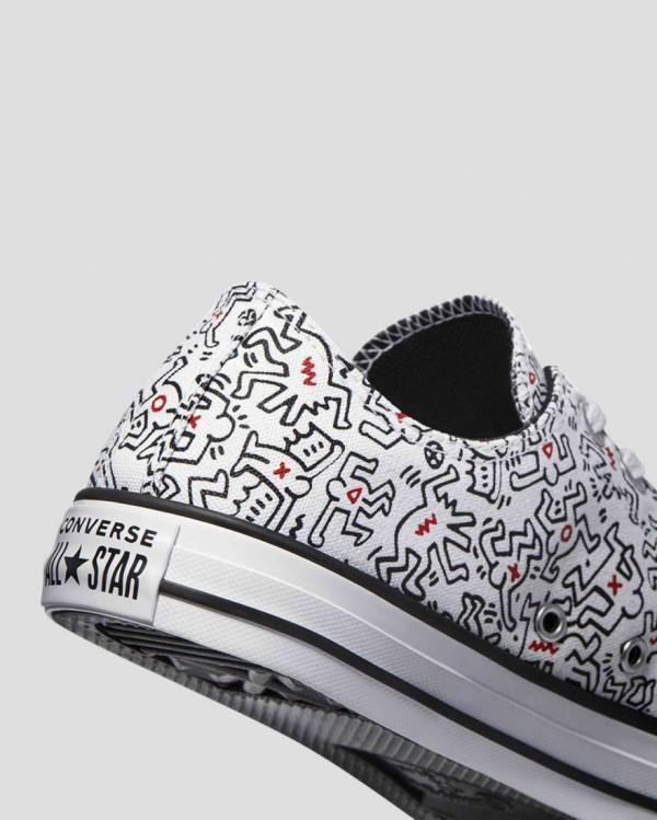 Converse Keith Haring Chuck Taylor All Star Nízke Tenisky Biele Čierne Červené | CV-312ZQU