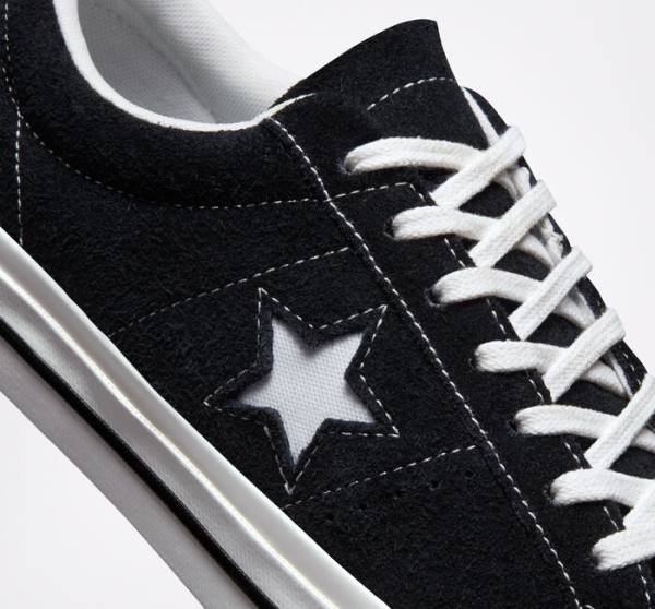 Converse One Star Nízke Tenisky Čierne Biele | CV-215ZAJ