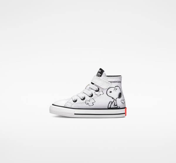 Converse Peanuts Chuck Taylor All Star Easy-On Vysoké Tenisky Biele Čierne Červené | CV-235ZSM